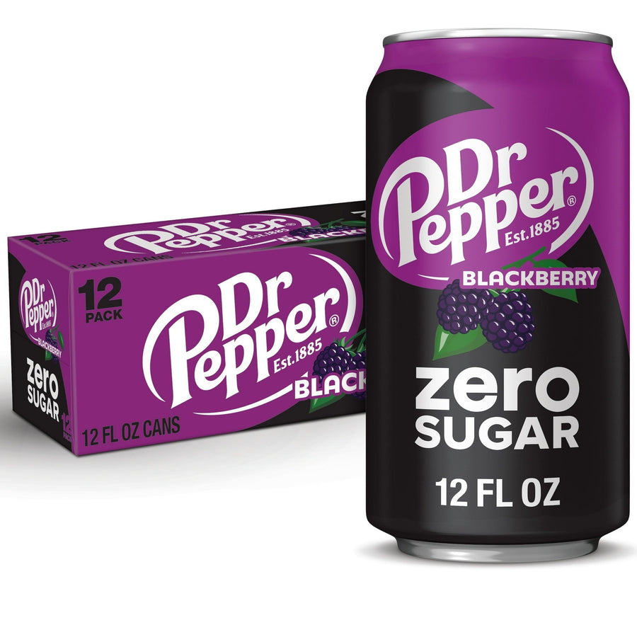 Dr Pepper Blackberry Zero Sugar Soda U1