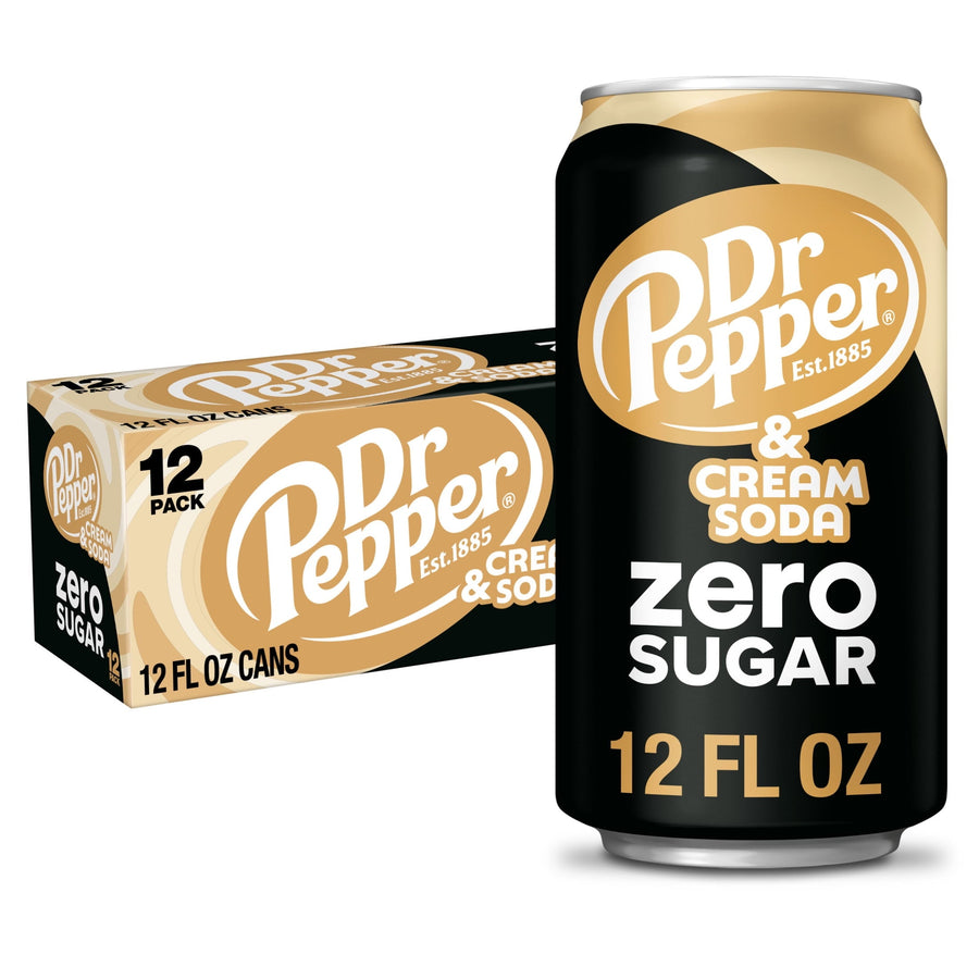 Dr Pepper & Cream Soda Zero Sugar X7